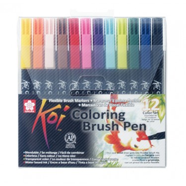 KOI COLOR BRUSH SET 12 KOI brushpen seti KOI COLOR BRUSH SET 12