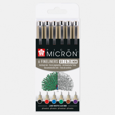 PIGMA MICRON 01 BASIC SET 6