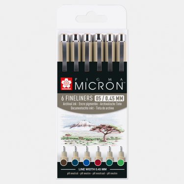 PIGMA MICRON 05 EARTH SET 6