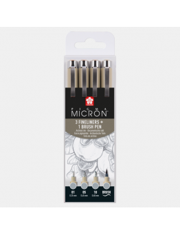 PIGMA MICRON SET 4 COOL GRAY