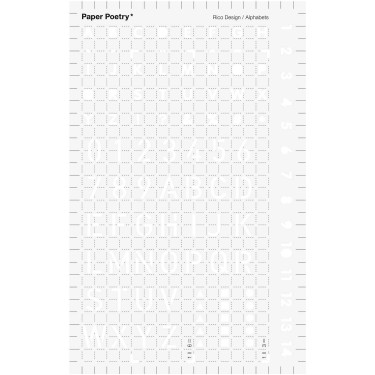 ŠABLONA ZA BULLET JOURNAL, ČRKE IN ŠTEVILKE