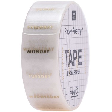 WASHI TAPE, DNEVI V TEDNU